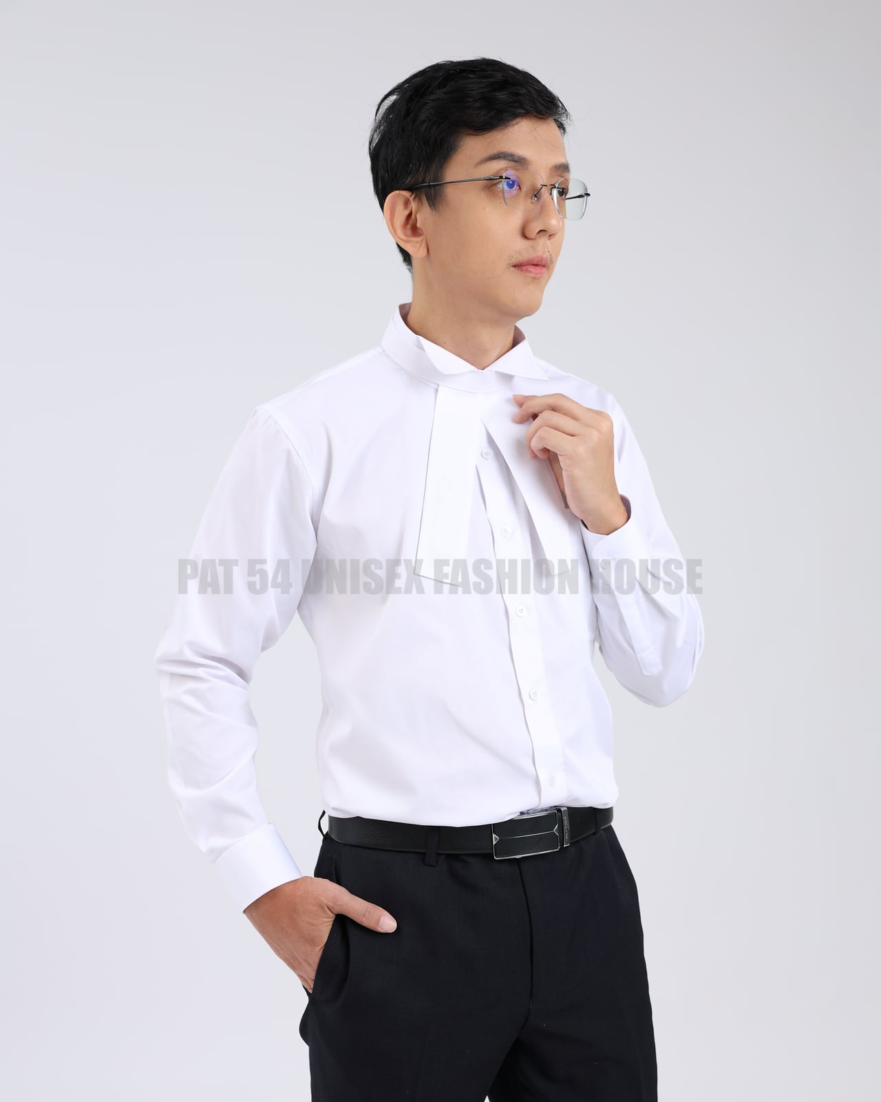 Men’s Lawyer Bands with Velcro Fastening (for Wing Collar Shirt)